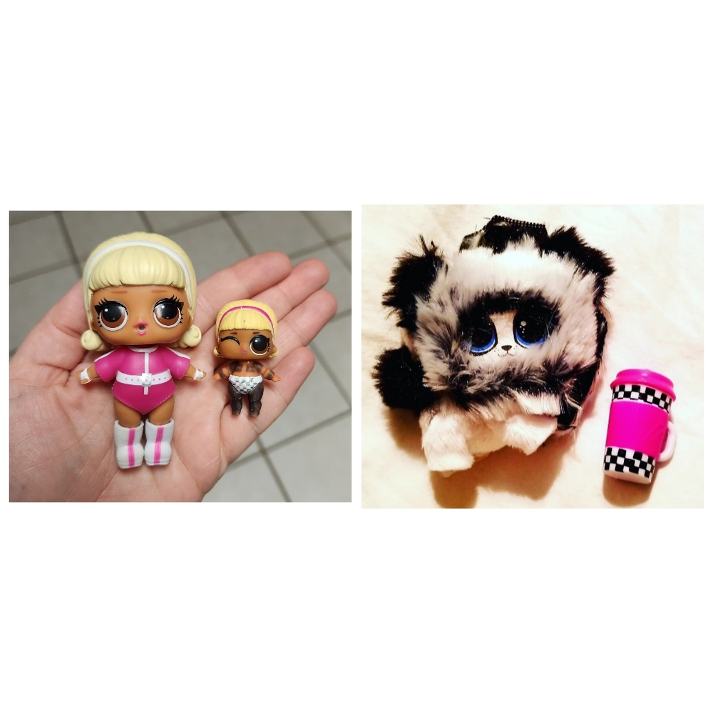 LOL Surprise Dolls Under Wraps Series Drag Racer Family